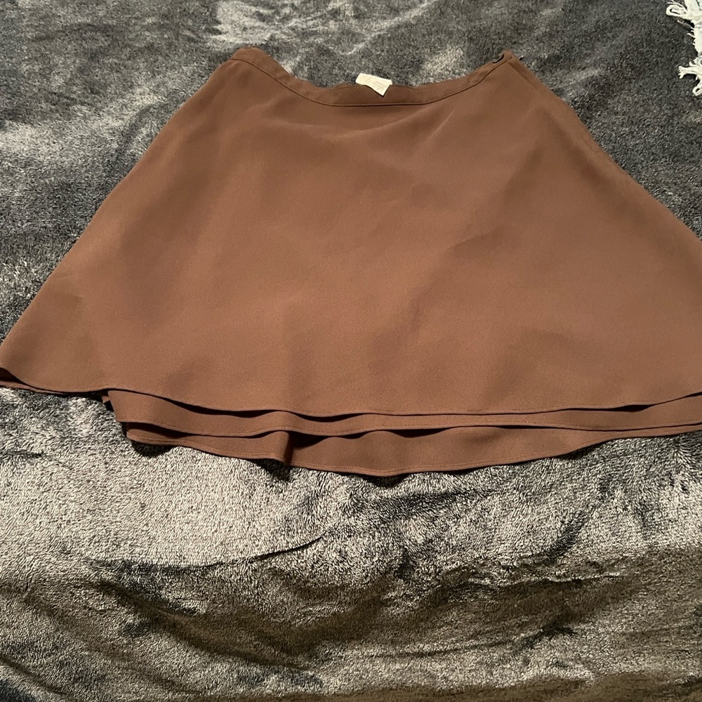 J. Crew Brown Skater Skirt